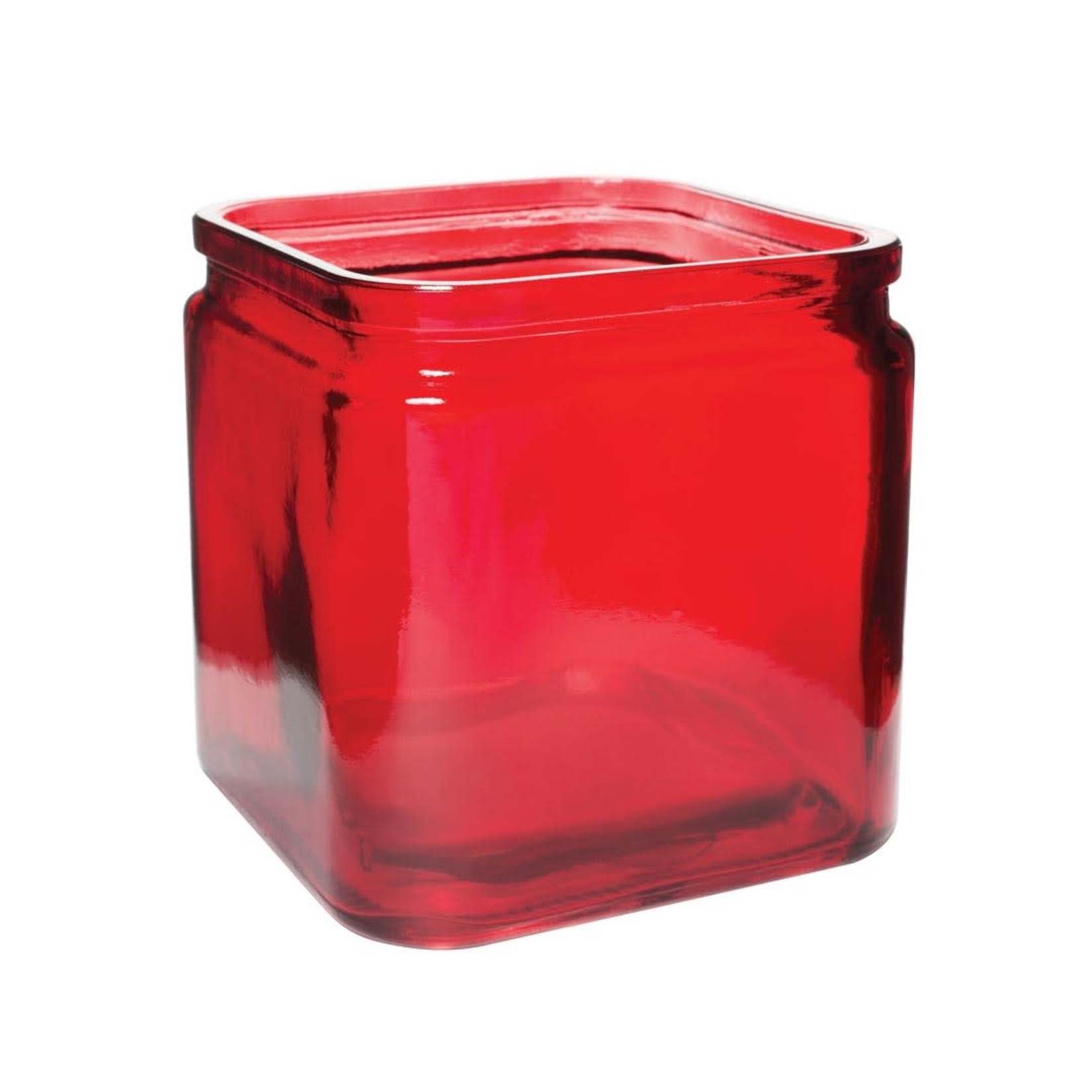 4.75” X 4.75” X 4.74” RED CUBES W/ LIP