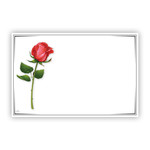 single red rose, CAPRI CARD NO SENTIMENT 3 1/2″ x 2 1/4″