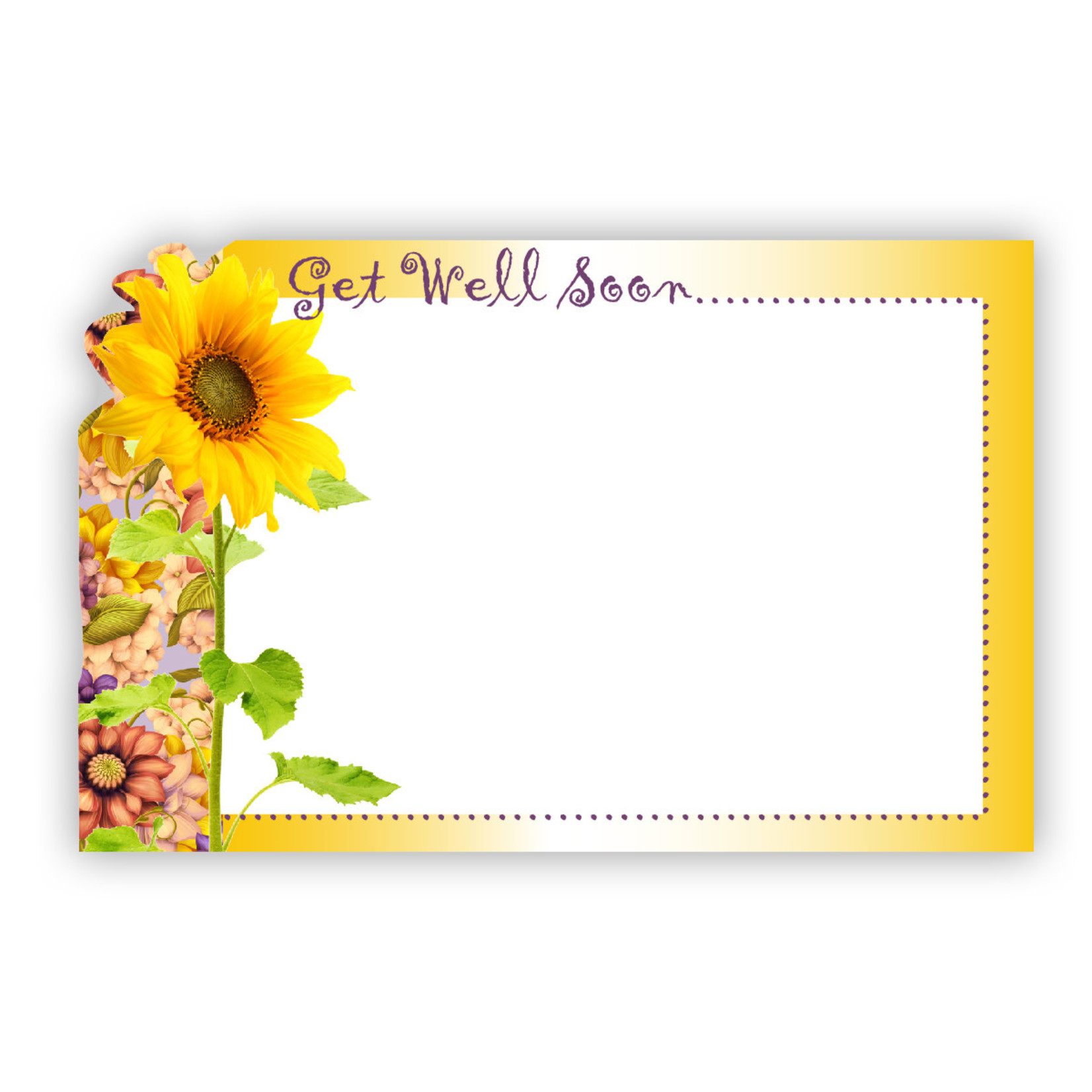 “GET WELL SOON” CAPRI CARD , SUNFLOWER