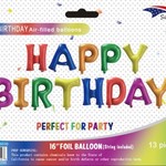 16’’ FOIL BALLOON “HAPPY BIRTHDAY” ASST.COLORS