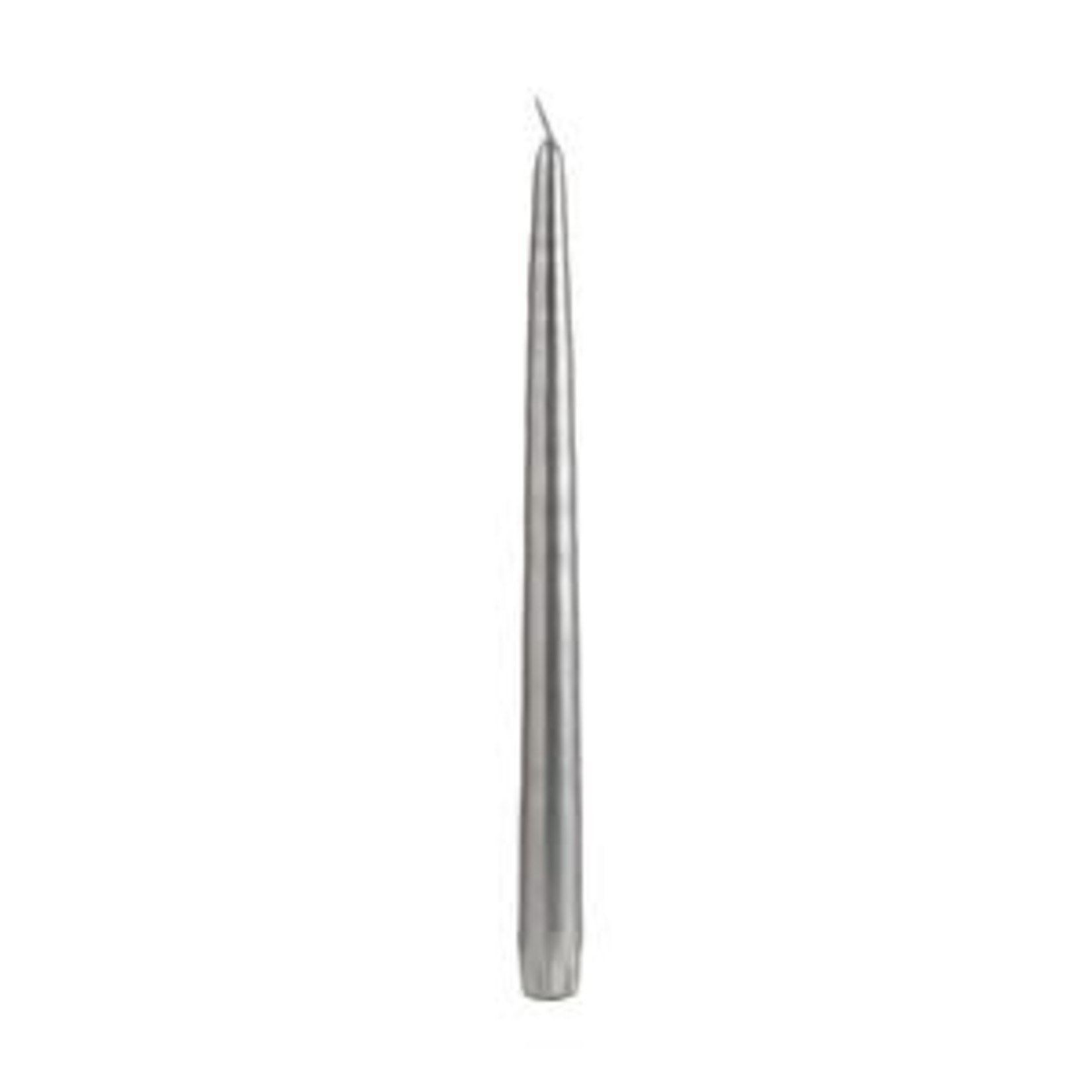 Taper Candles (Cello Wrapped) 12 INCH  METALLIC SILVER
