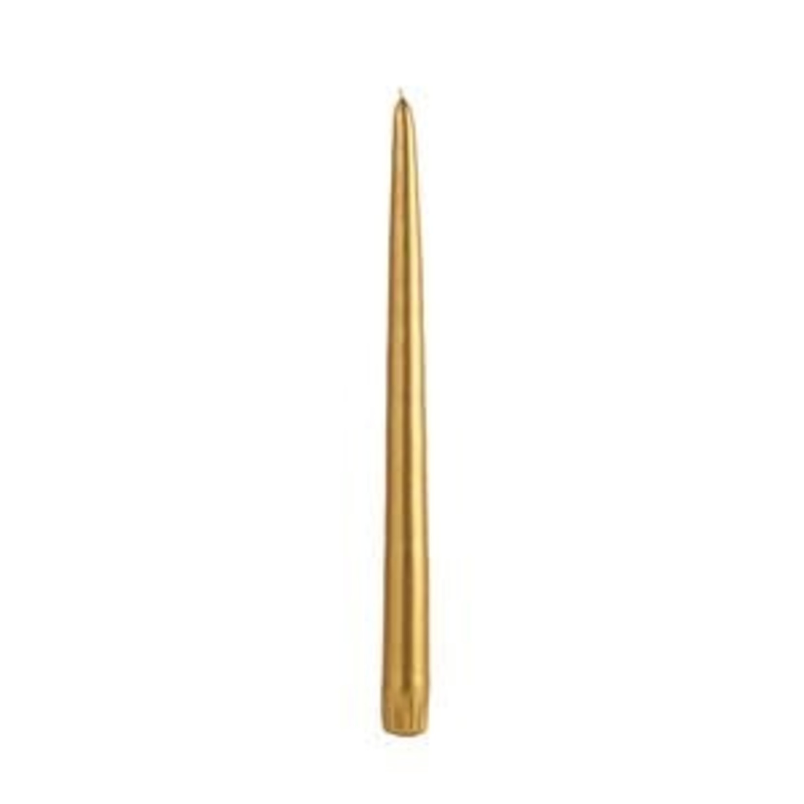 Taper Candles (Cello Wrapped) 12 INCH  METALLIC GOLD