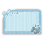 ''IT'S A BOY'' BOY BLUE BOOTIES CAPRI CARDS