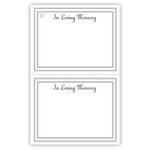 3 1/2″ x 5 1/2″ DUPLICATE- “IN LOVING MEMORY