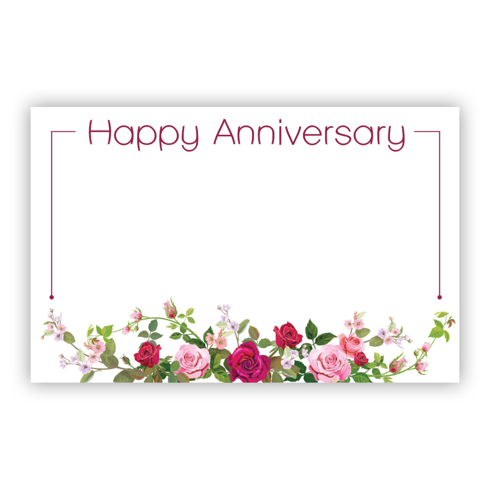 “HAPPY ANNIVERSARY” CAPRI CARD, SPRING ROSES
