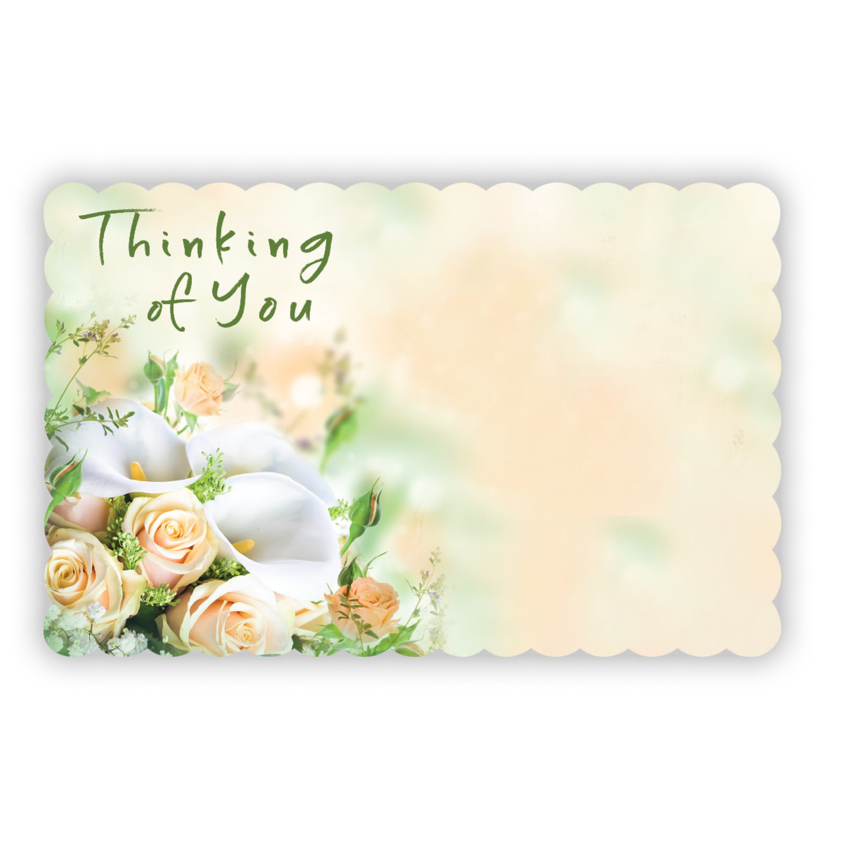 “THINKING OF YOU” CAPRI CARD, PEACHY BOUQUET