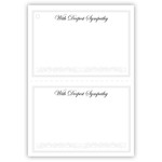 “WITH  DEEPEST SYMPATHY” 3 1/2″ x 5 1/2″