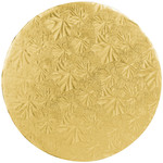 Corrugated Gold Round Cake Boards 12"" X 1/2""