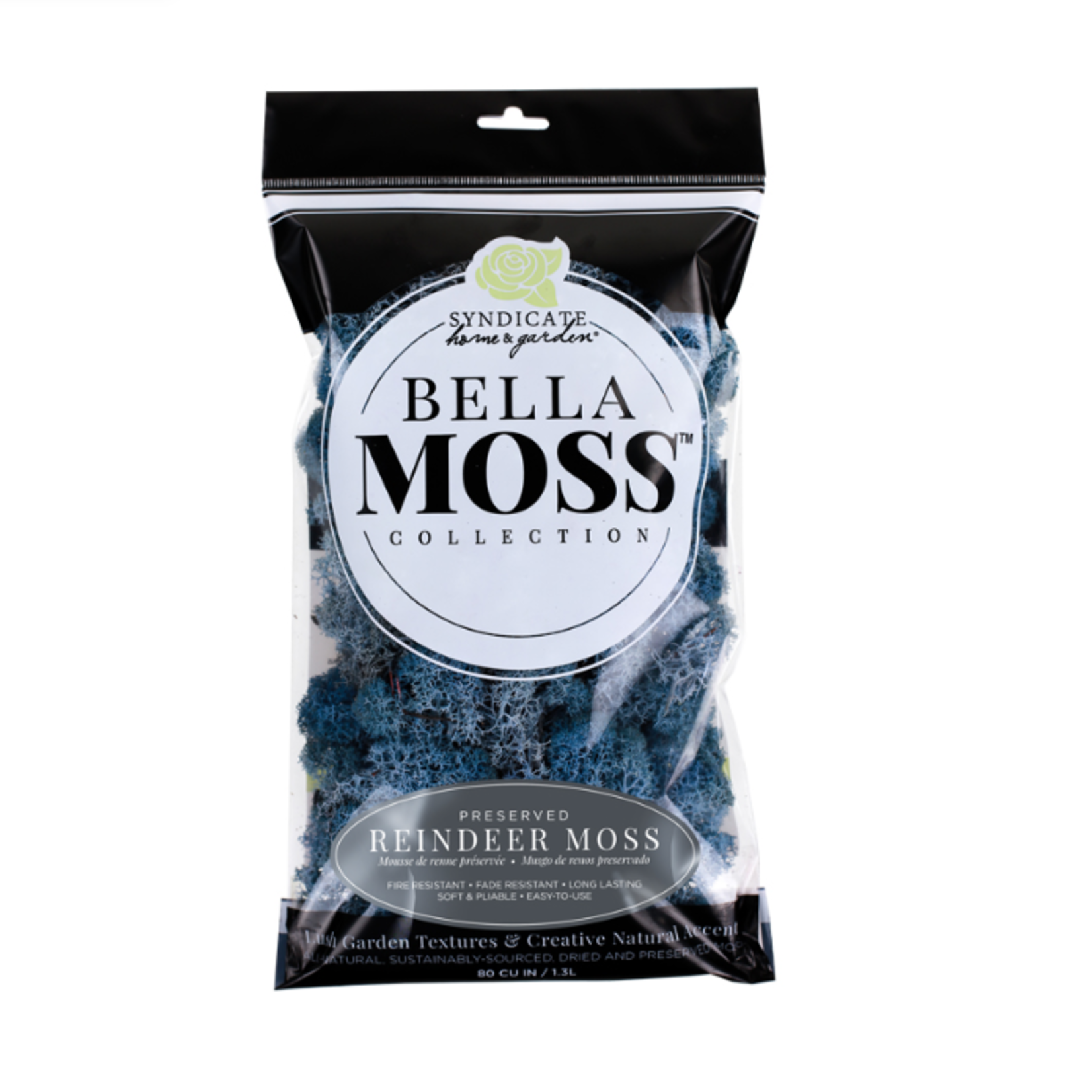 Reindeer Moss 80 cu in bag - Lavender Blue Moss