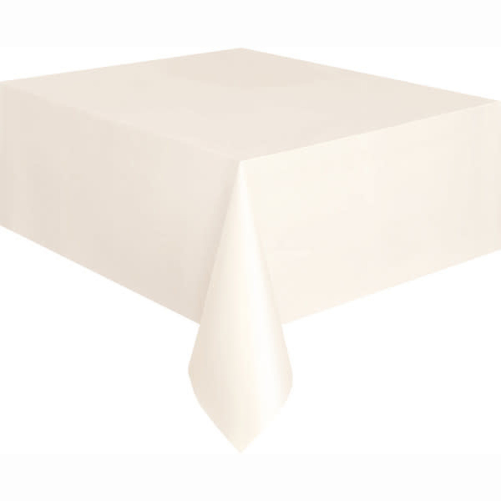 Plastic Tablecover 54""x108"" -Ivory