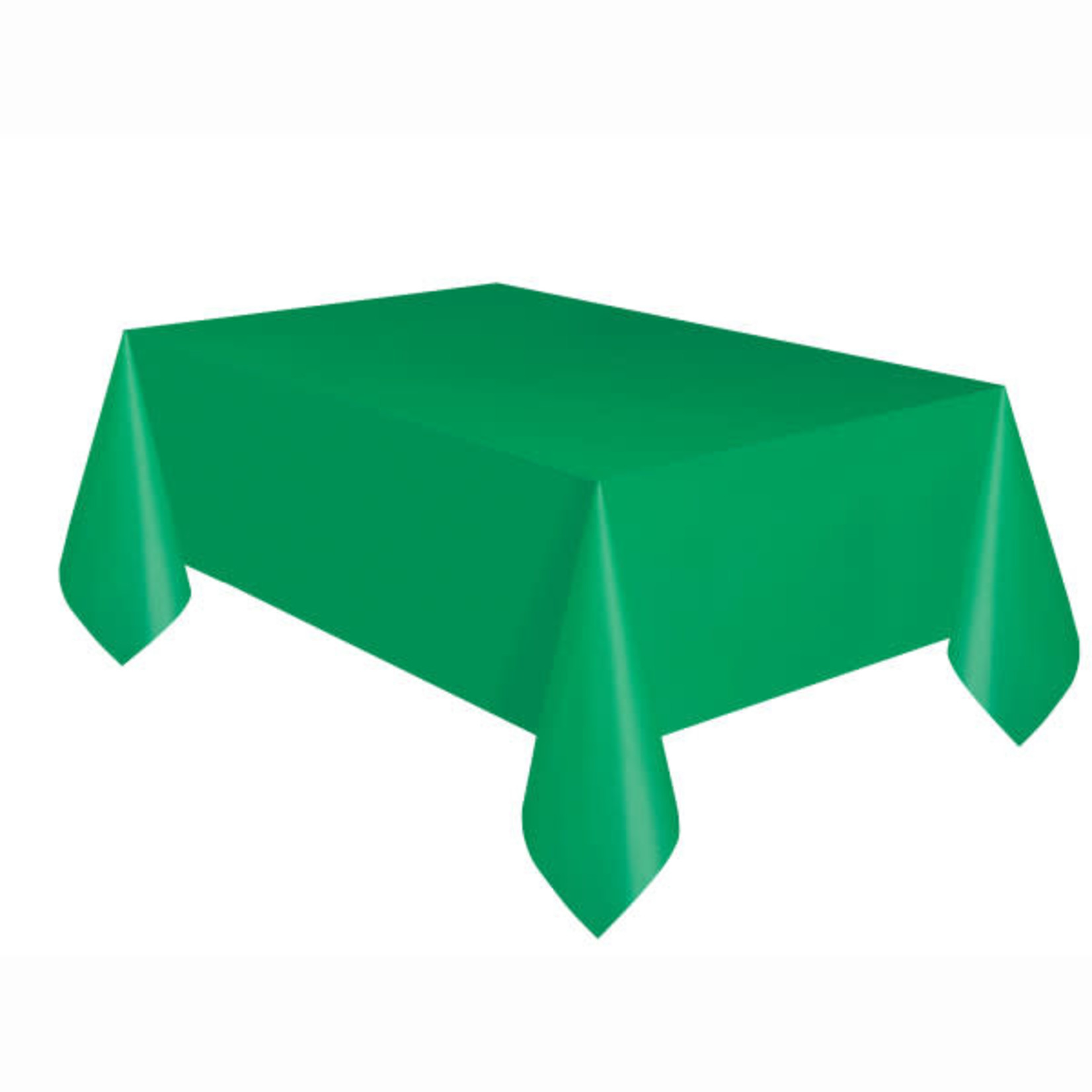 Plastic Tablecover 54""x108"" -Emerald Green