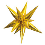 GOLD 3D STAR BALLOON 27.56"