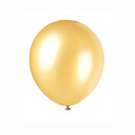 72  12"" Pearl Balloons - Gold