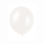 72  12"" Pearl Balloons - Winter White