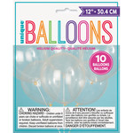 10 12" CLEAR BALLOONS