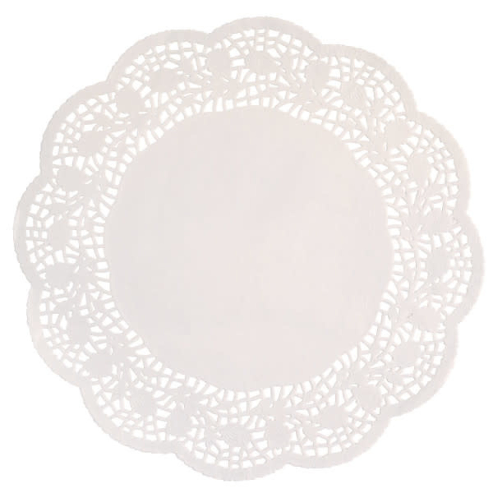 36  6.5"" White Doilies