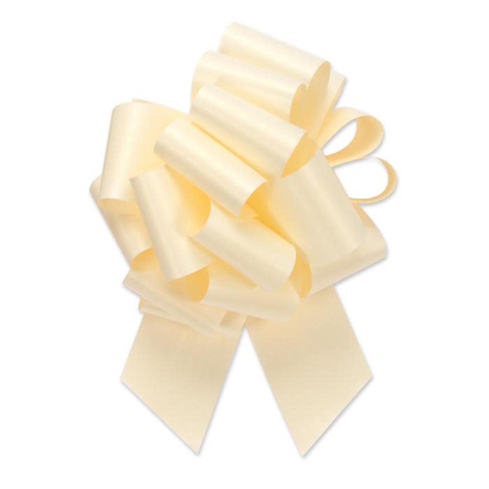 PERFECT BOW  #5 IVORY, 7/8” ribbon width, 4" bow size, 18 loops