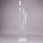 50% off was $220 now $110. 54" 8-CYLINDER CLUSTER ACRYLIC CANDELABRA