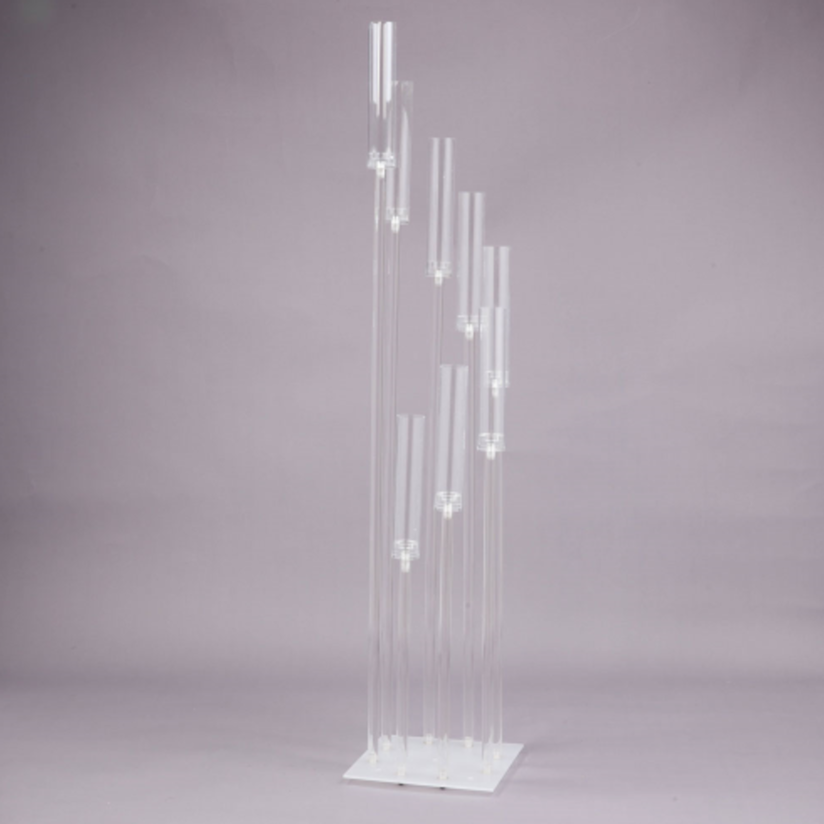 50% off was $220 now $110. 54" 8-CYLINDER CLUSTER ACRYLIC CANDELABRA