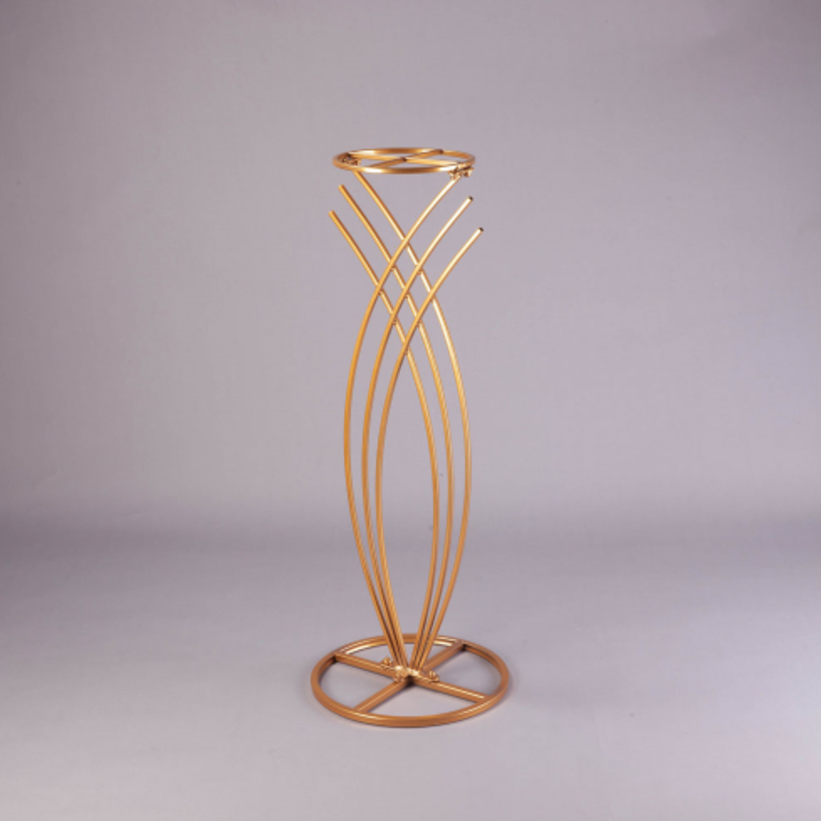 36”H X 12”W GOLD WIRED MERMAID PEDESTAL STAND