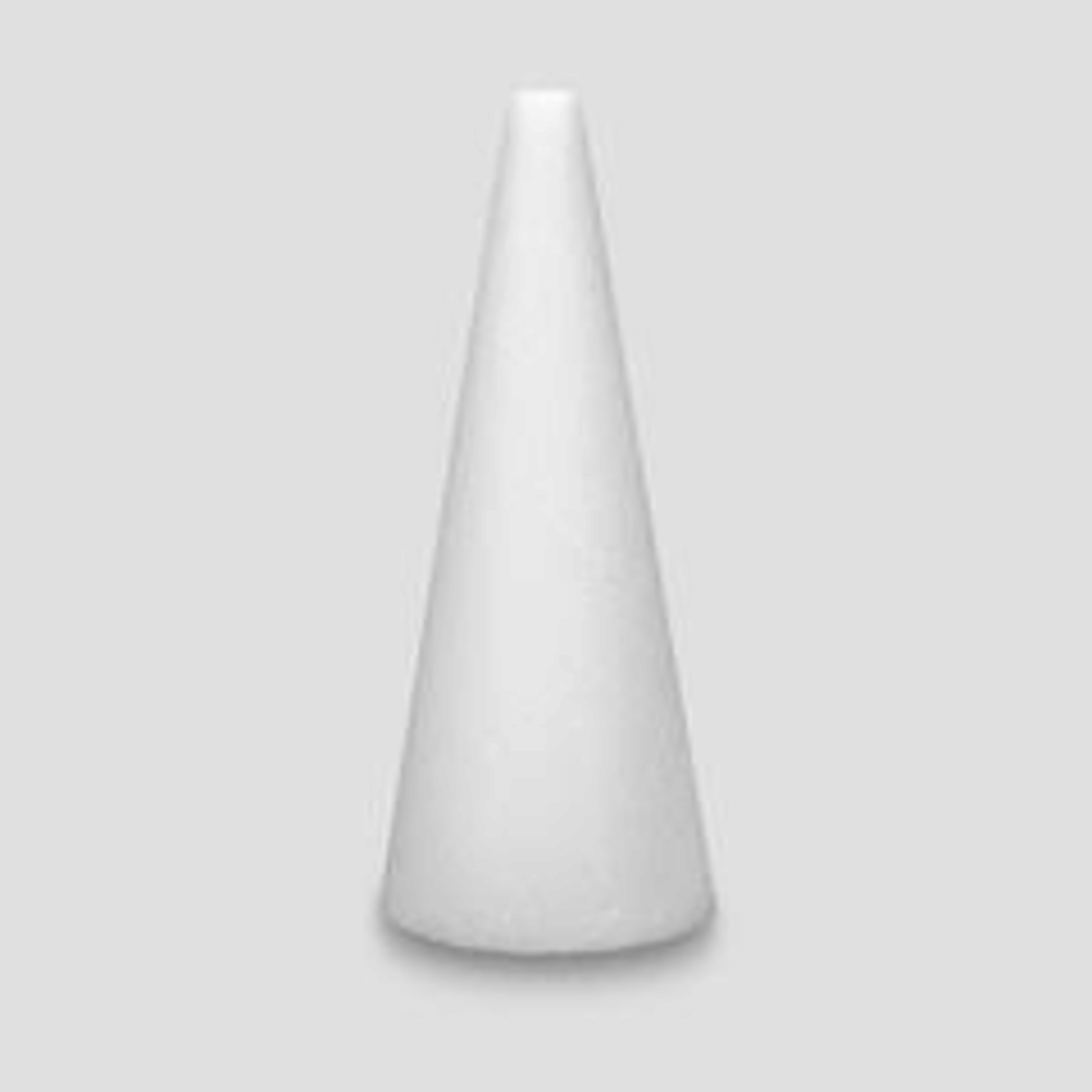 15"h x 5"   White STYROFOAM Cone