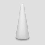 8"h x 3" White STYROFOAM Cone