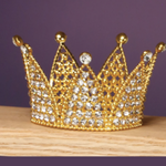 3.75'' X 2.15H,  CROWN W RHINESTONES