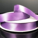 5/8'' X 25 YDS DUSTY PURPLE DOUBLE FACE SATIN UNWIRED