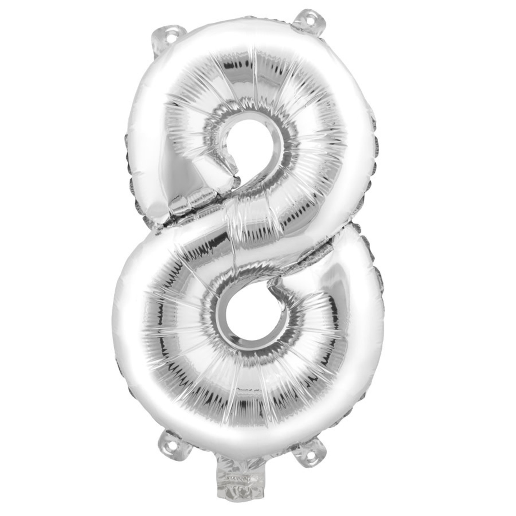 16'' SILVER FOIL BALLOON #8. reg price $1.00