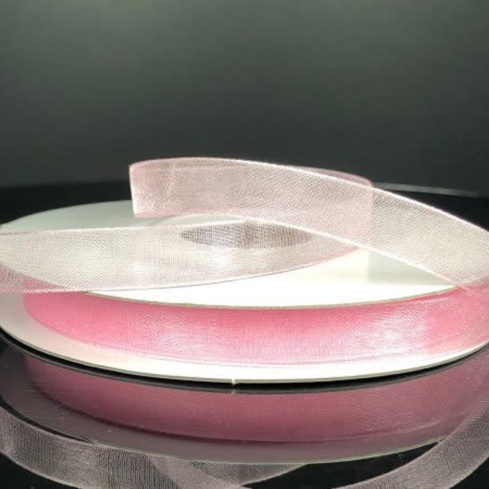 CHIFFON RIBBON 3/8"" x 25 YD.  LIGHT PINK
