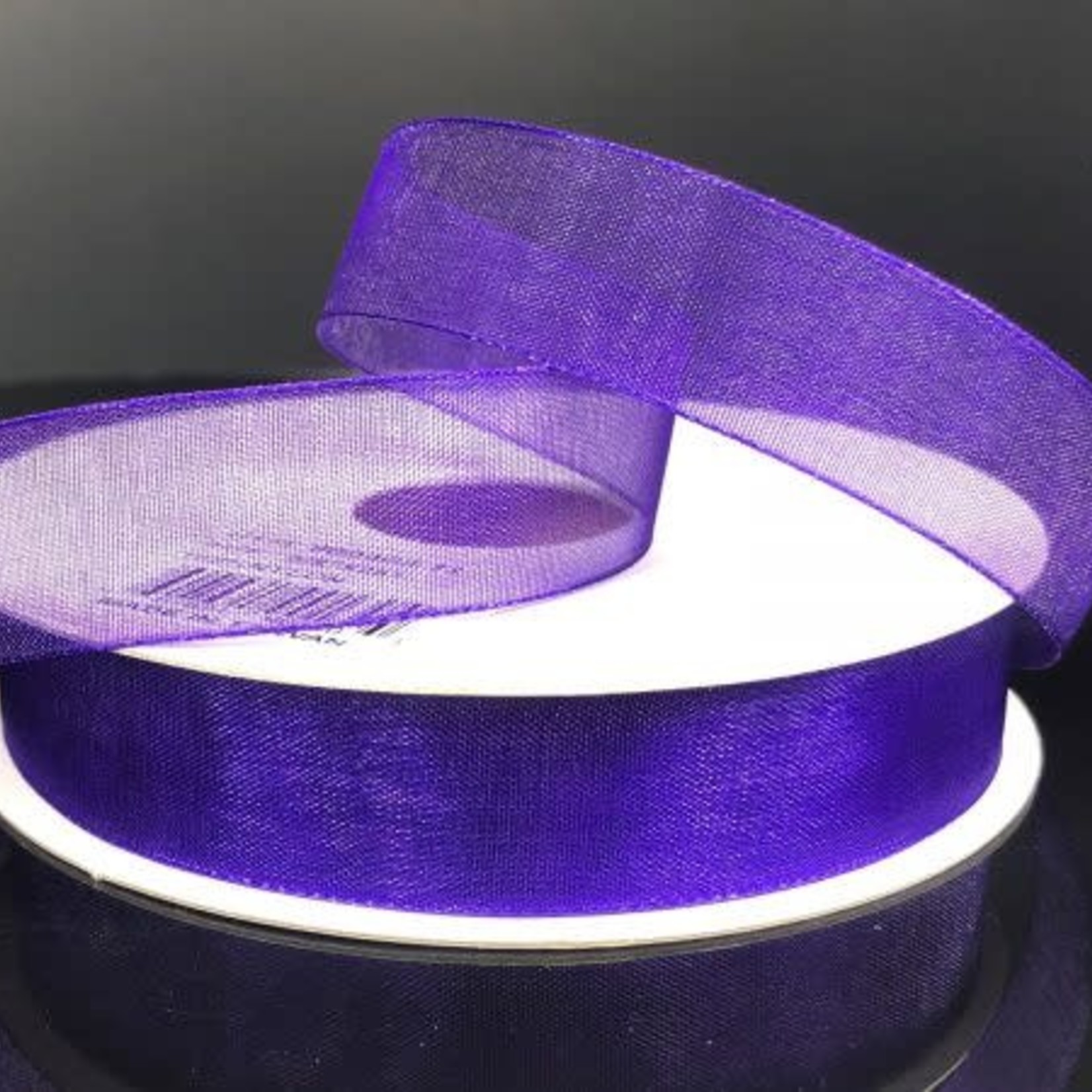 CHIFFON RIBBON 5/8"" x 25 YD.  PURPLE