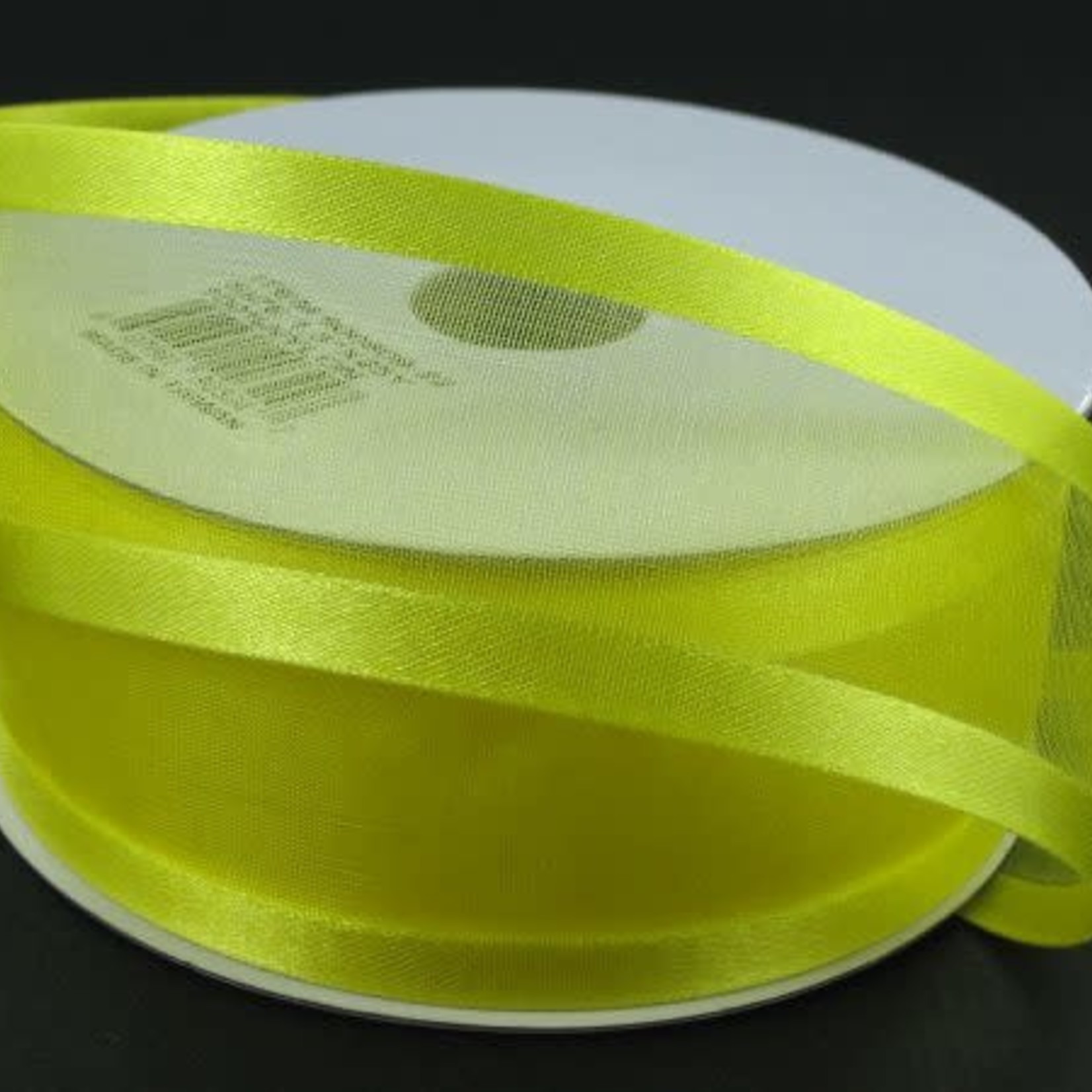 SHEER CHIFFON RIBBON SATIN EDGE 1.5"" x 25 YD DAFFODIL