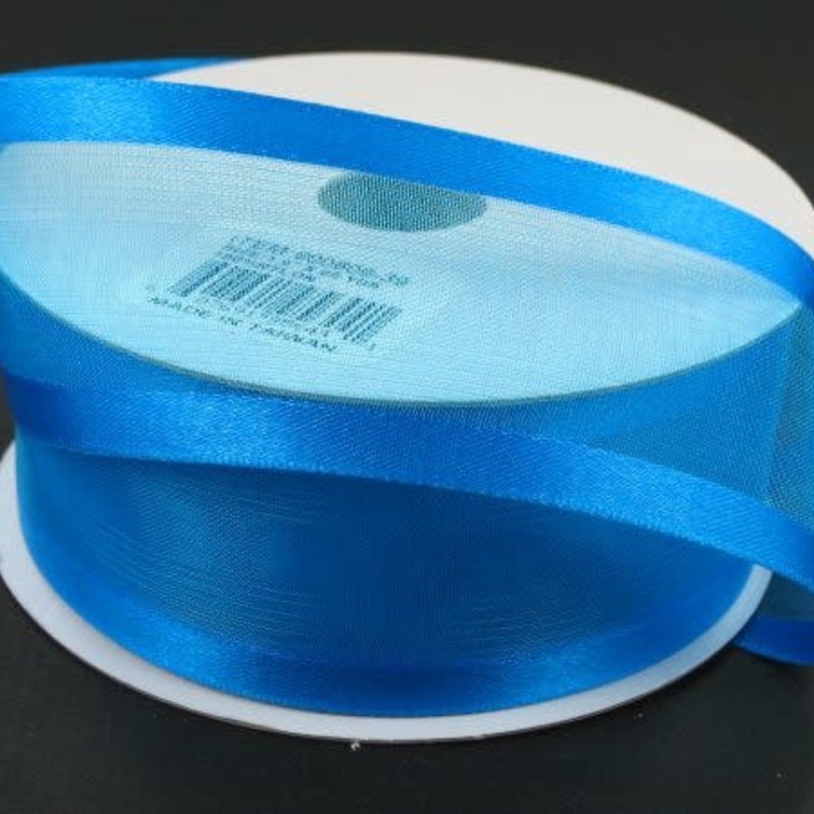 SHEER CHIFFON RIBBON SATIN EDGE 1.5"" x 25 YD TURQUOISE