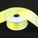 SILKY DOUBLE FACE SATIN NON WIRED EDGE 1.5"" x 25 YD YELLOW