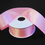 SILKY DOUBLE FACE SATIN NON WIRED EDGE 1.5"" x 25 YD PINK