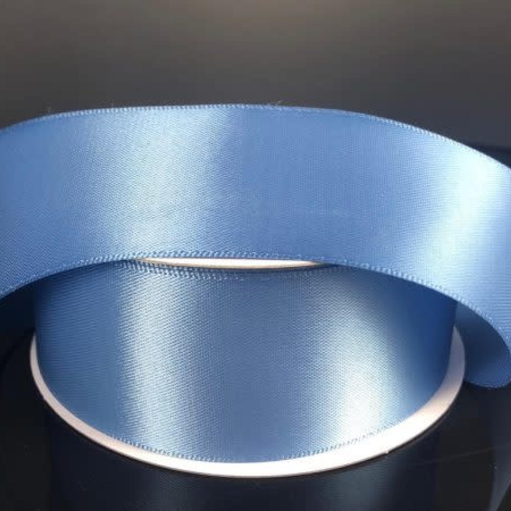 SILKY DOUBLE FACE DUSTY BLUE SATIN, 25 YDS