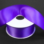 SILKY DOUBLE FACE SATIN NON WIRED EDGE 1.5"" x 25 YD PURPLE