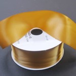 SILKY DOUBLE FACE SATIN NON WIRED EDGE 1.5"" x 25 YD OLD GOLD