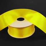 SILKY DOUBLE FACE SATIN NON WIRED EDGE 1.5"" x 25 YD DAFFODIL