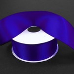 SILKY DOUBLE FACE SATIN NON WIRED EDGE 1.5"" x 25 YD ROYAL BLUE