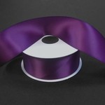 SILKY DOUBLE FACE SATIN NON WIRED EDGE 1.5"" x 25 YD EGGPLANT