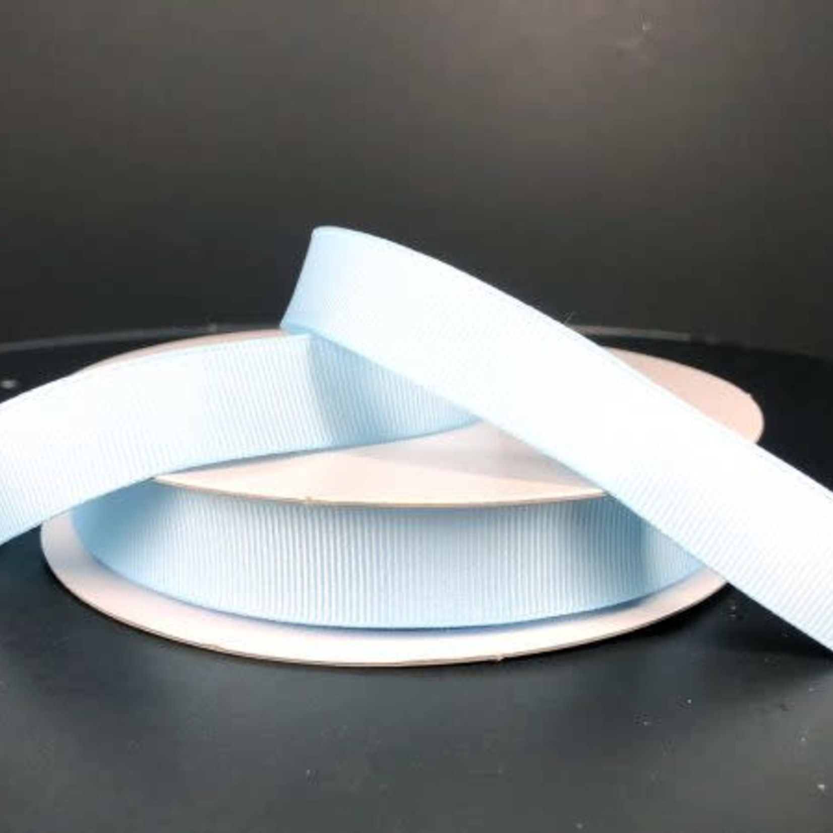 SOLID GROSGRAIN NON WIRED EDGE 5/8"" x 25 YD BLUE
