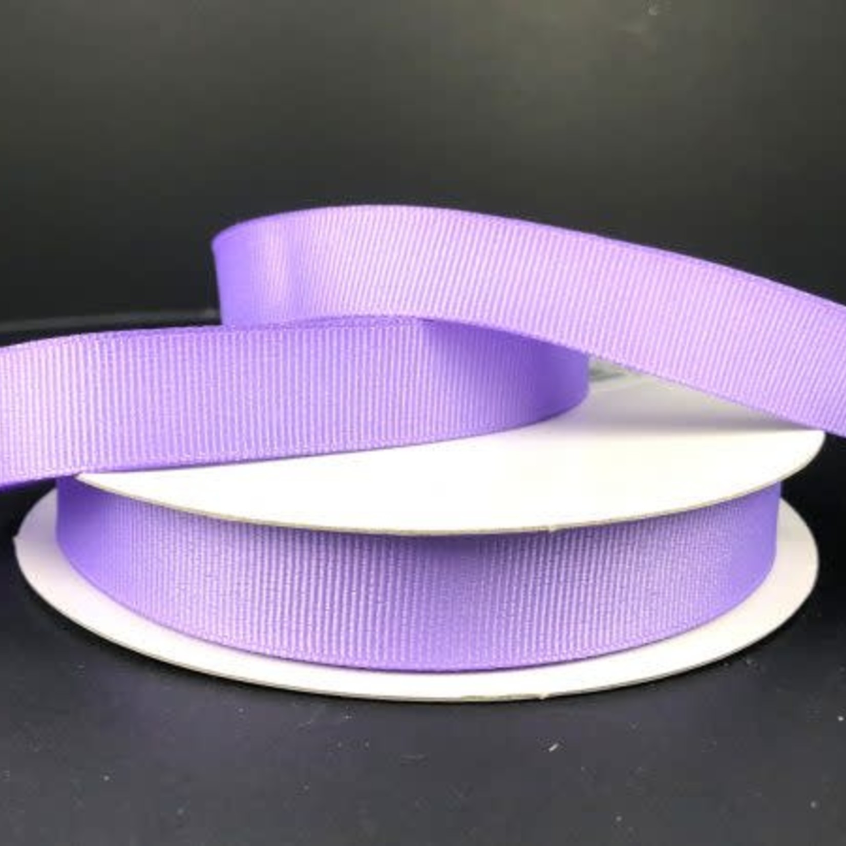 SOLID GROSGRAIN NON WIRED EDGE 5/8"" x 25 YD LAVENDER