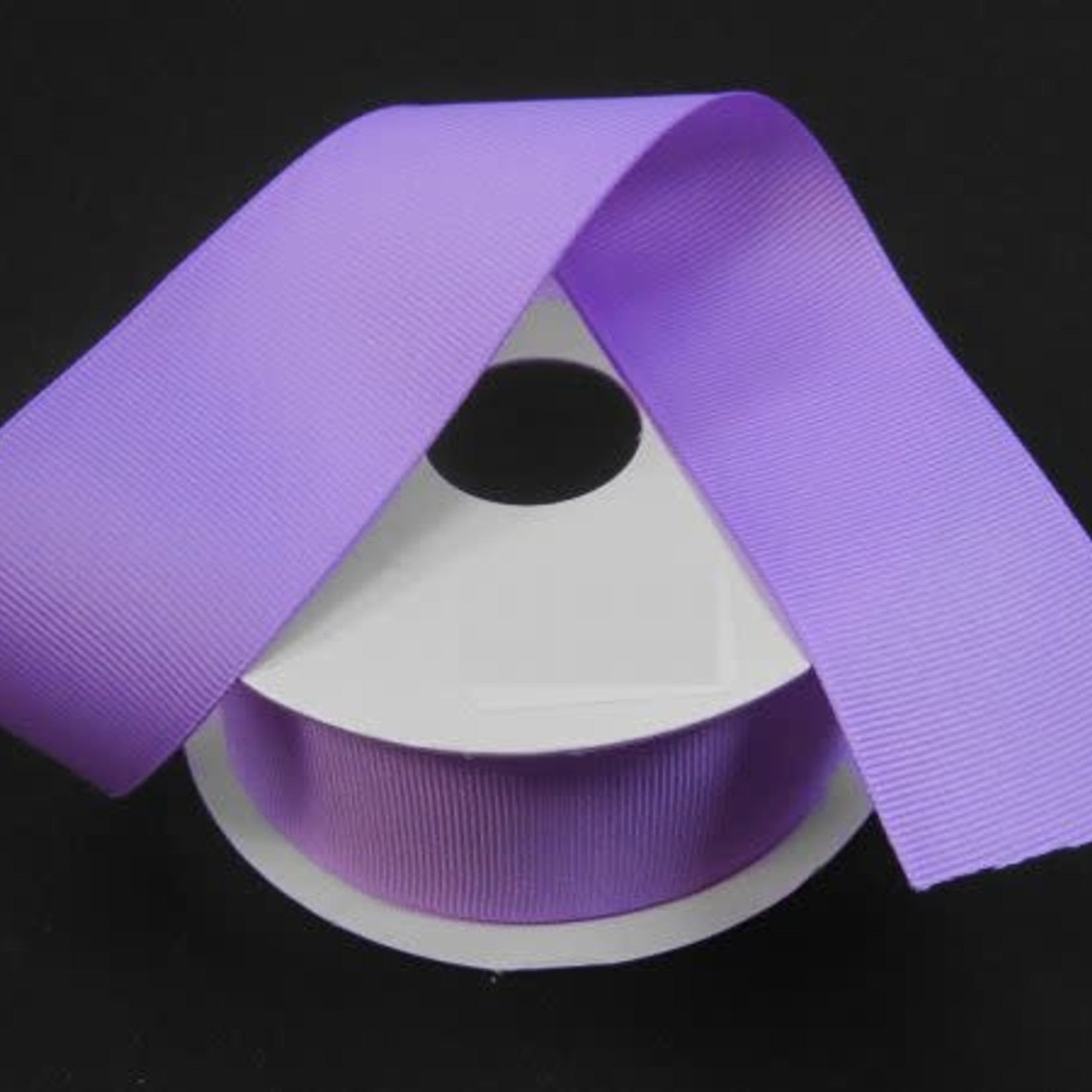 SOLID GROSGRAIN NON WIRED EDGE 1.5"" x 25 YD LAVENDER