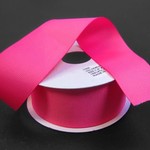 SOLID GROSGRAIN NON WIRED EDGE 1.5"" x 25 YD HOT PINK