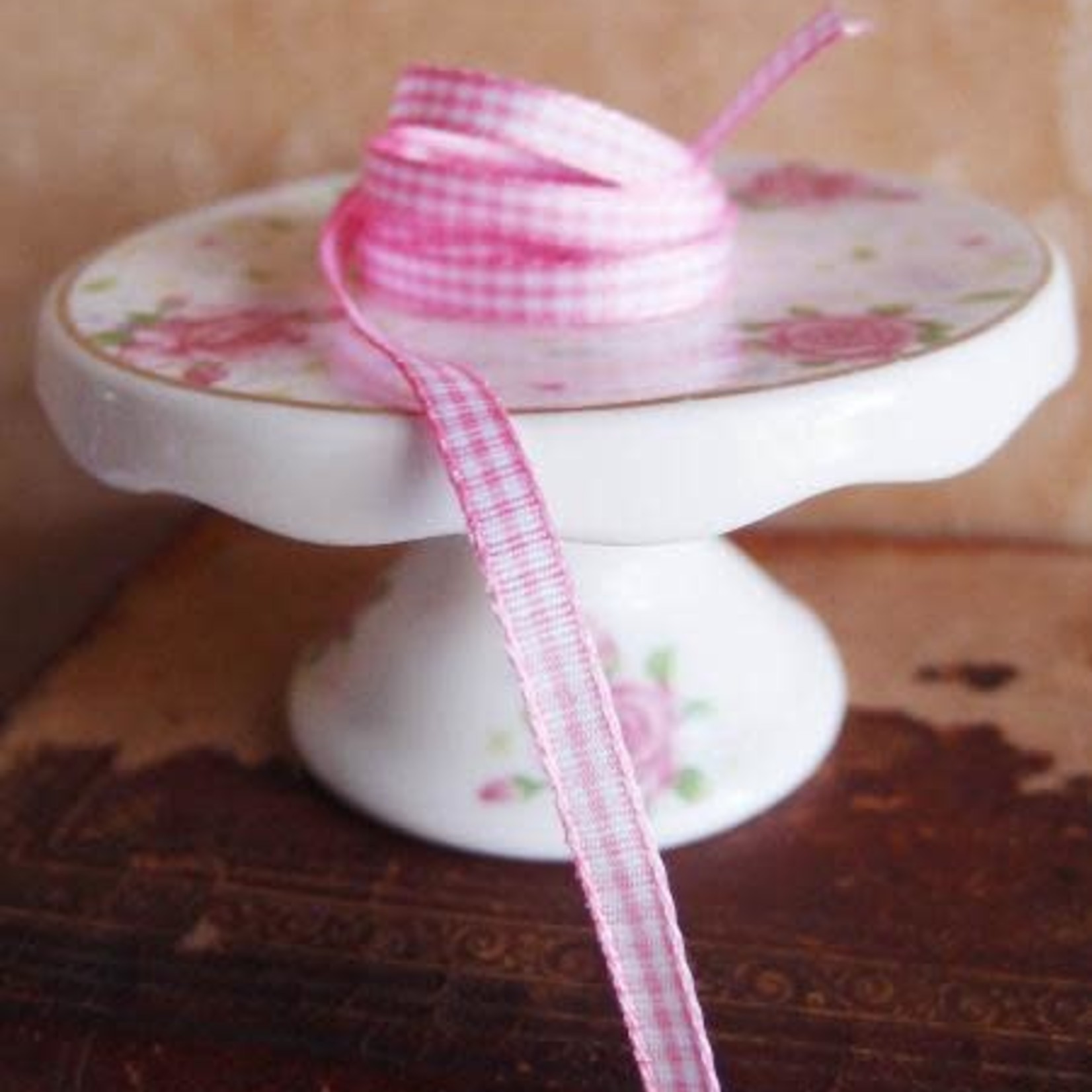 1/4’’ X 25 YD LT PINK CHECKER RIBBON