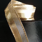 5/8’’ X 25 YDS GOLD METALLIC RIBBON