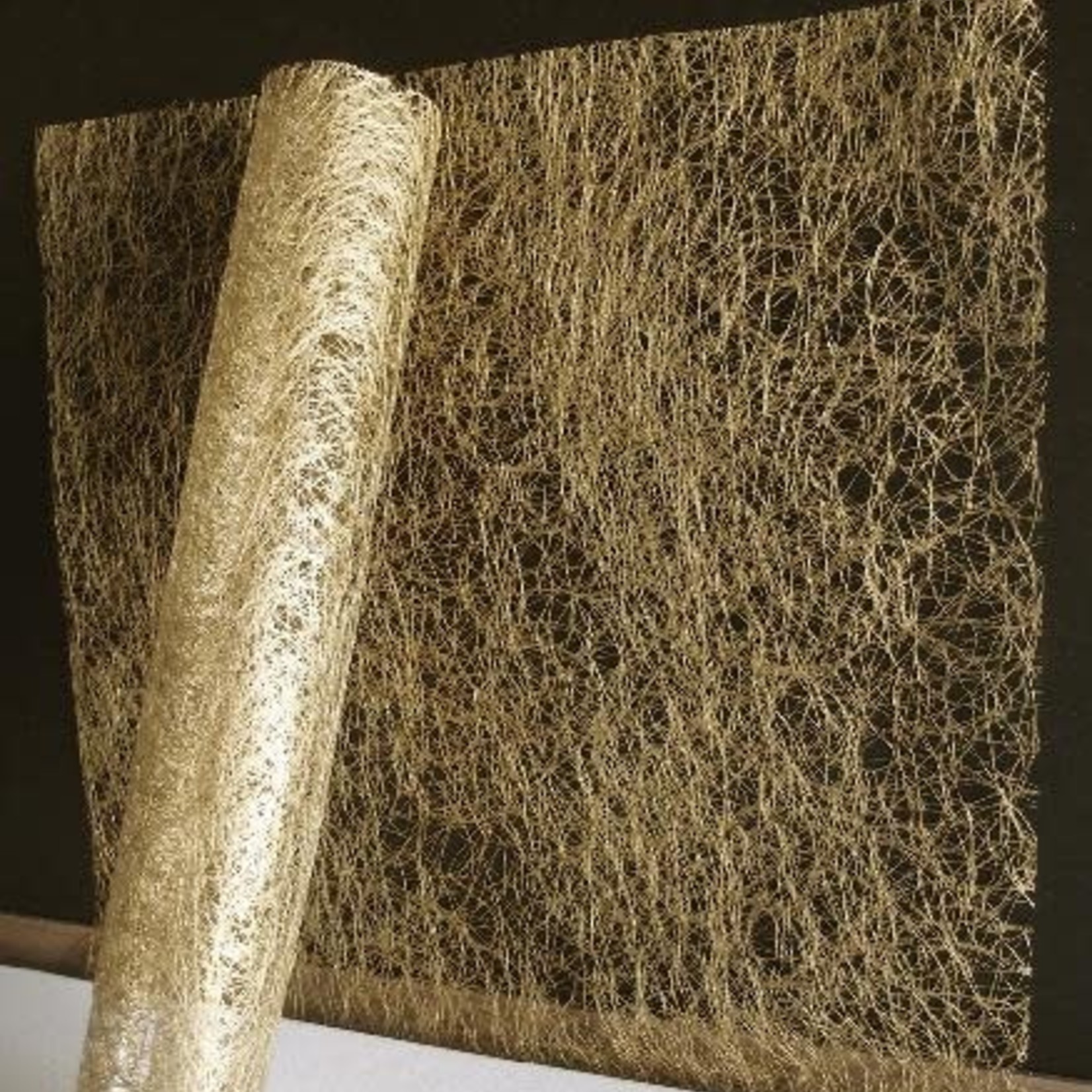 20 X 20’’ MET GOLD SISAL SQUARE, 12 PCS