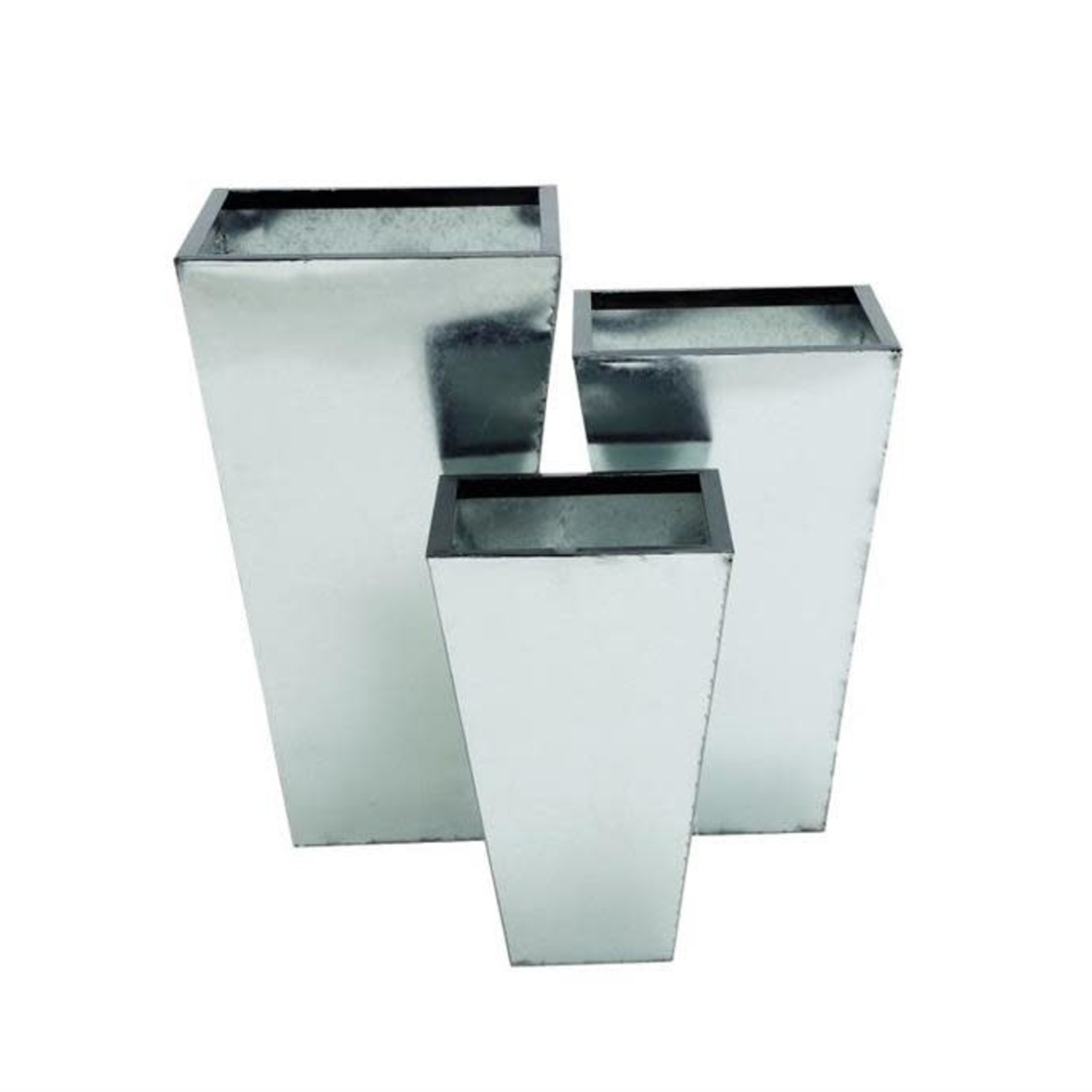 50% OFF WAS $70 NOW $34.99, 21”h x 13” SILVER METAL PLANT STAND