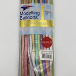 50 CT ASSORTED CHROME  MODELING BALLOONS
